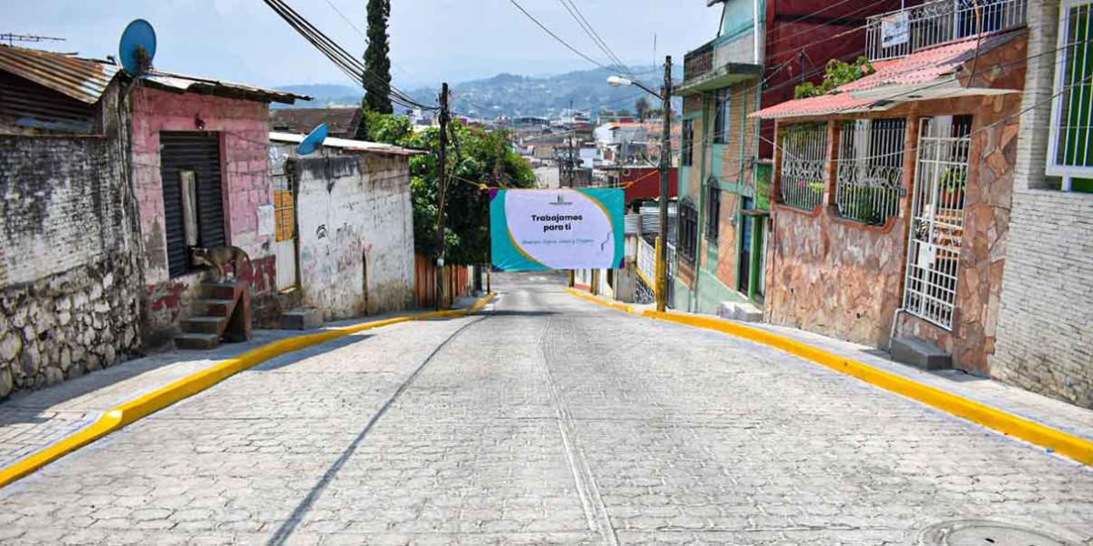 Huauchinango con más y calles y avenidas pavimentadas para beneficio de los habitantes
