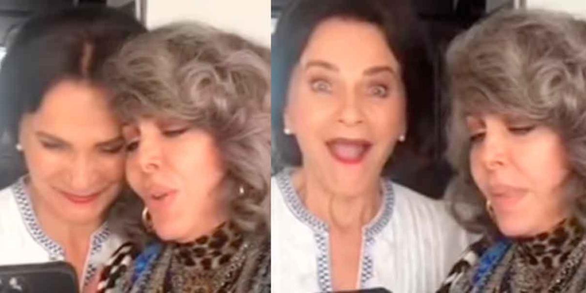 VIDEO. Verónica Castro le quita las arrugas a Paty Chapoy con filtros de Instagram