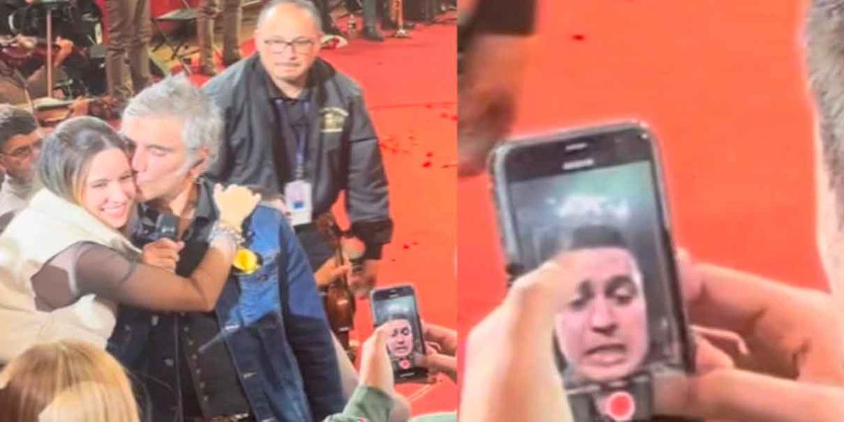 Fan de Alejandro Fernández casi SE INFARTA porque su novio falla al tomar selfie con él