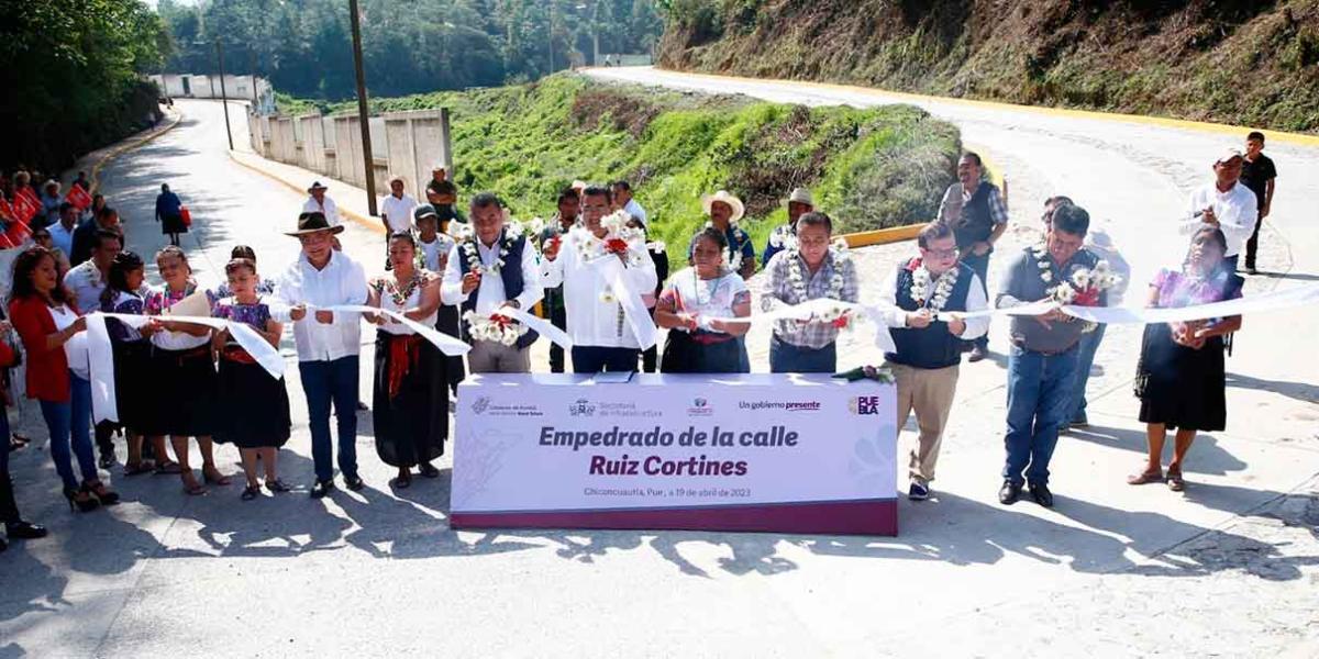 Detona gobierno de Sergio Salomón obra carretera en favor del desarrollo en Chiconcuautla