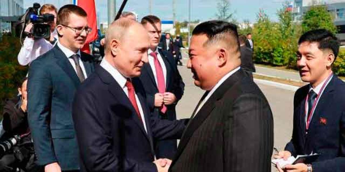 Se reúnen Kim Jong-un y Vladimir Putin en Rusia