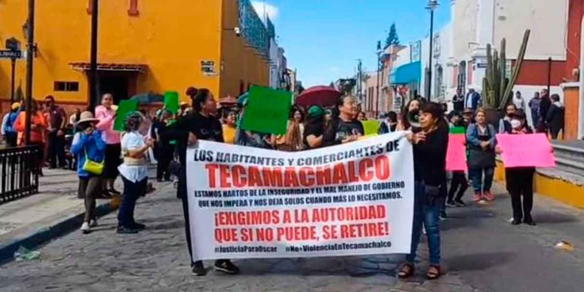 Continúan las protestas por inseguridad en el municipio de Tecamachalco