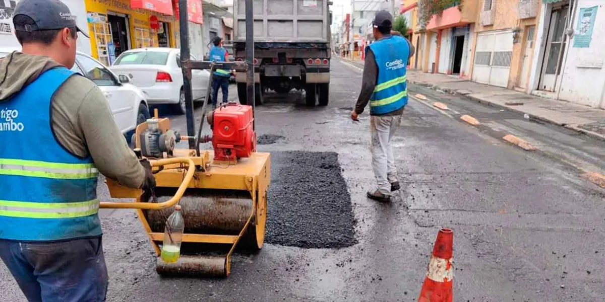 En cinco días, se taparon más de 2 mil baches en la capital poblana