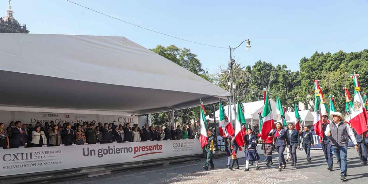La 4T aporta al crecimiento de México, dijo el gobernador al conmemorar la Revolución Mexicana