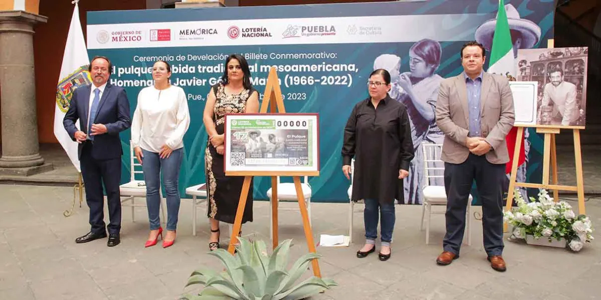 En homenaje a Javier Gómez Marín, Lotería Nacional saca billete conmemorativo del pulque