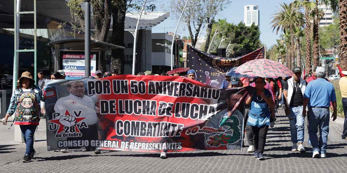 Trabajadores adheridos a la CSR conmemoran Revolución Mexicana y exigen reforzar seguridad