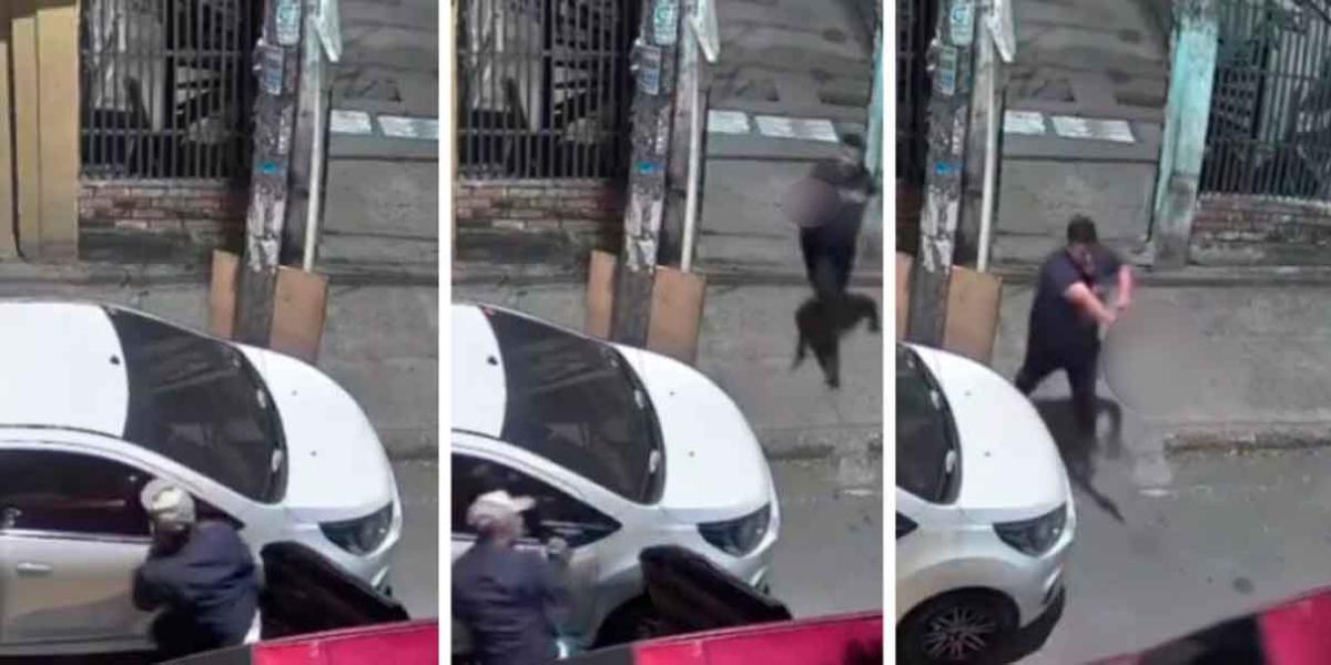 A BALAZ0S dueño de auto logra ahuyentar a ladrones que robaban espejos