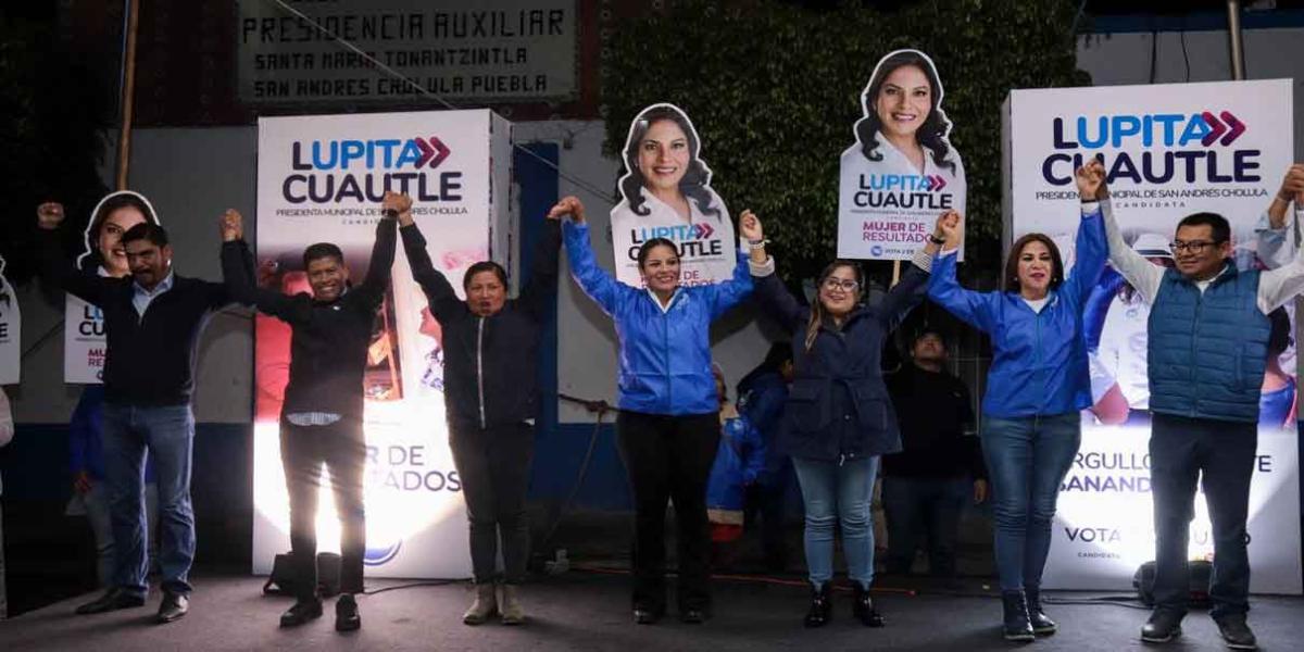 Estamos a ocho días del triunfo: Lupita Cuautle