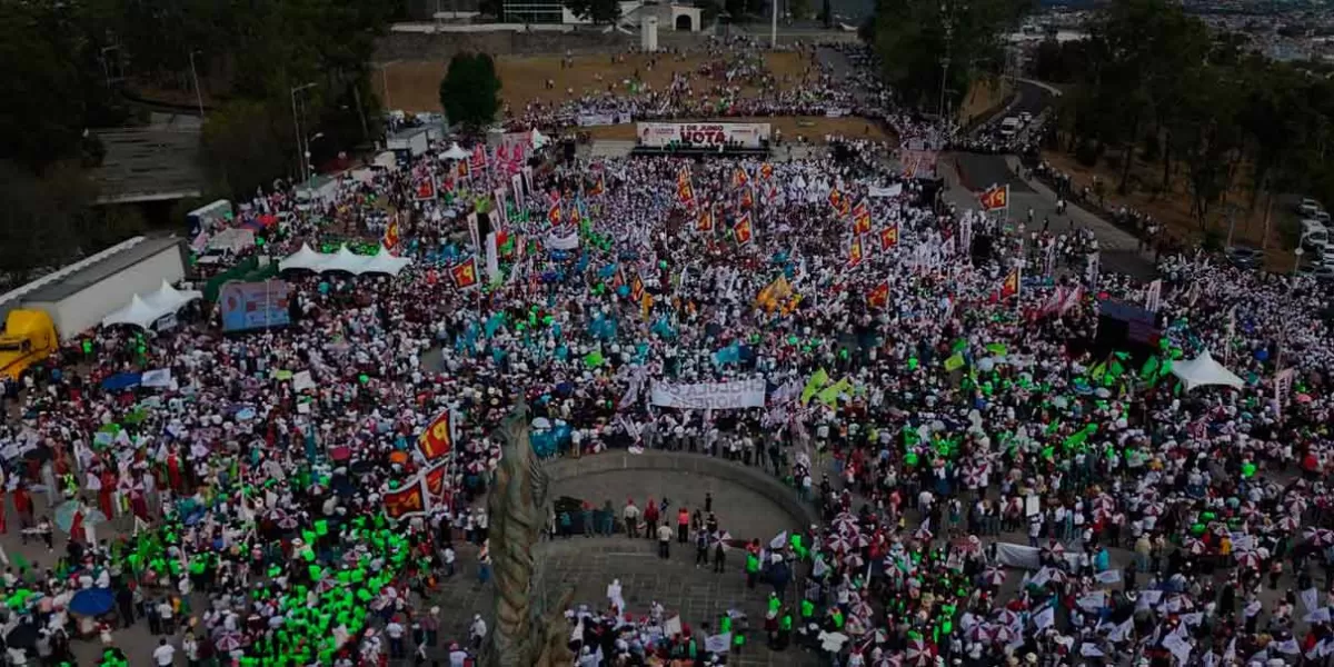 Gran movilización morenista y entusiasmo panista vimos en el cierre de campañas 