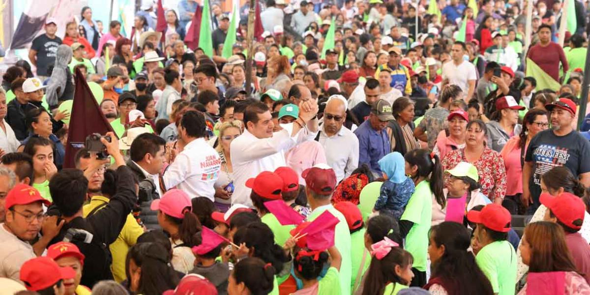 Previo al cierre de campaña, Armenta reunió a más de 25 mil poblanos en Tecamachalco