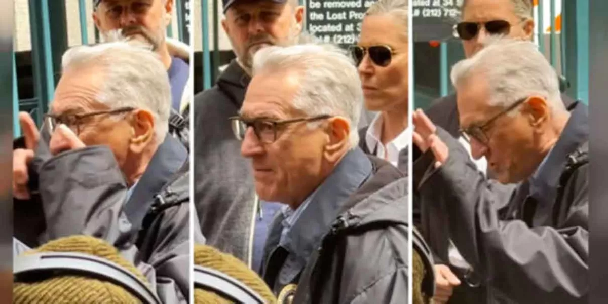 VIDEO. Robert De Niro confronta a manifestantes pro-palestina y le llueven críticas 