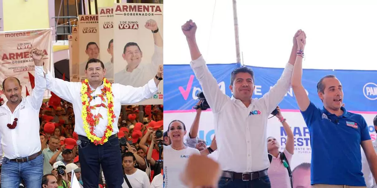 Sábado de cierres de campaña en Puebla