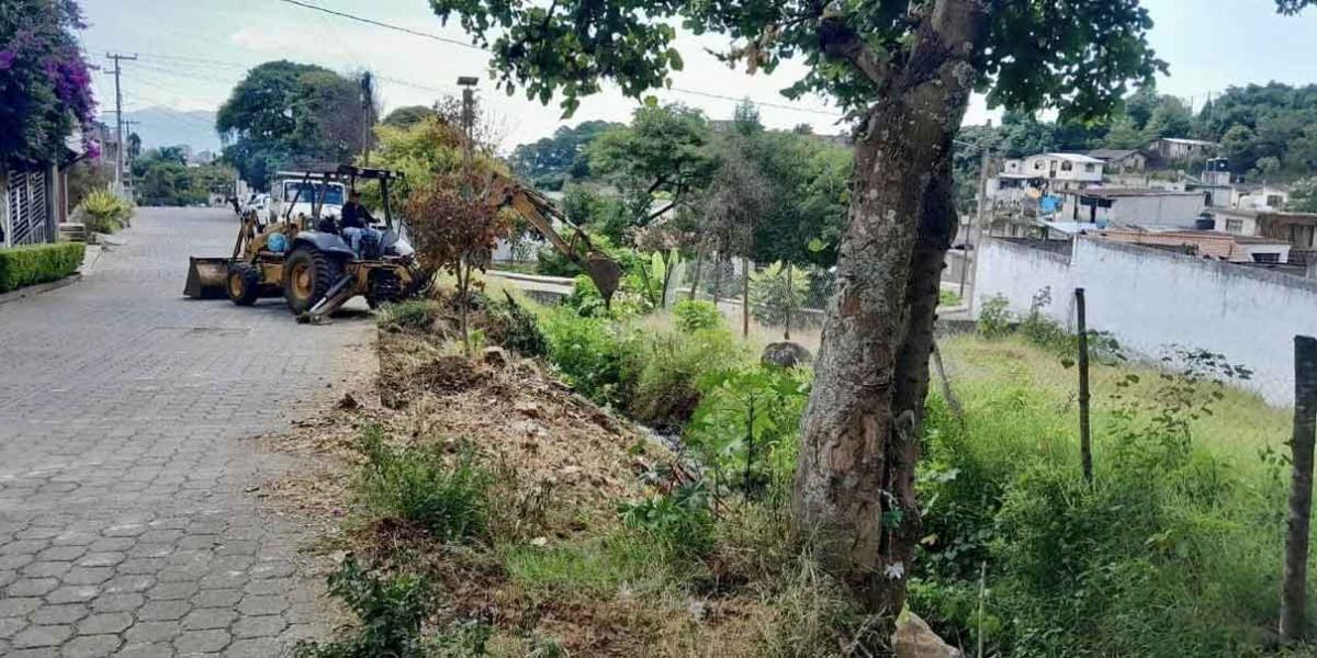 Obras de desazolve en Huauchinango para evitar inundaciones