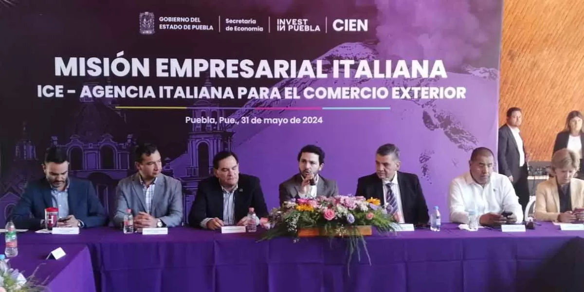 Puebla e Italia trabajan para generar oportunidades de negocio e inversión