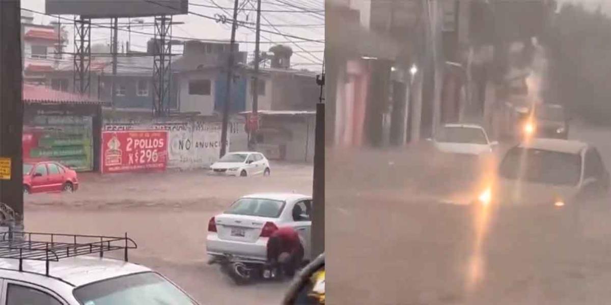 Intensas lluvias se registran en Puebla y sus municipios
