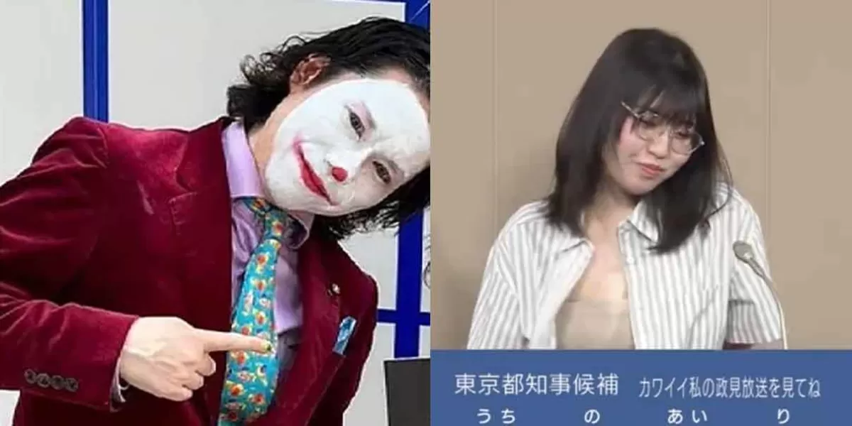 Un Joker y una mujer sin blusa; así las elecciones a gobernador de Tokio