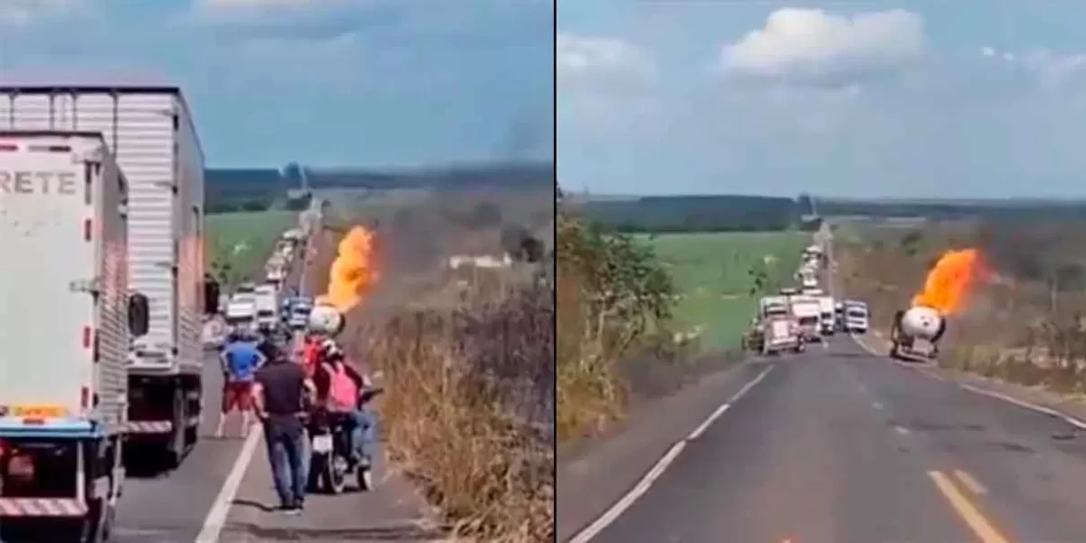 CAPTAN impactante explosión de un camión cisterna en ruta de Brasil