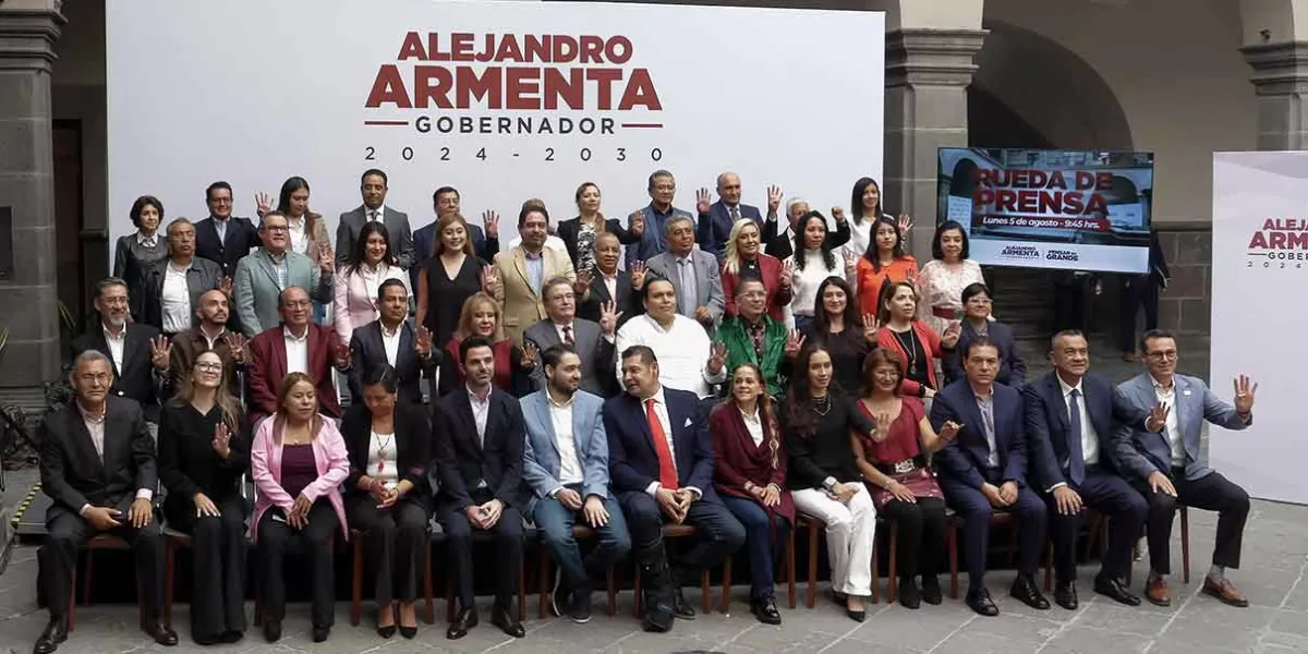 Ahí va gabinete estatal de Armenta 