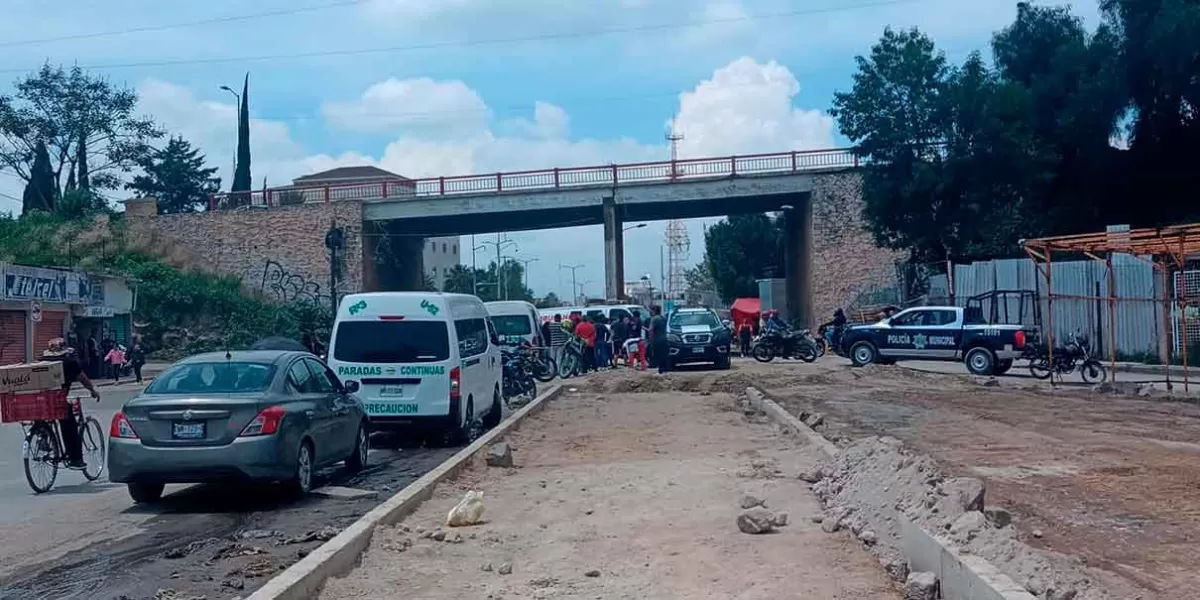 Robo violento en transporte público de Texmelucan deja heridos y caos