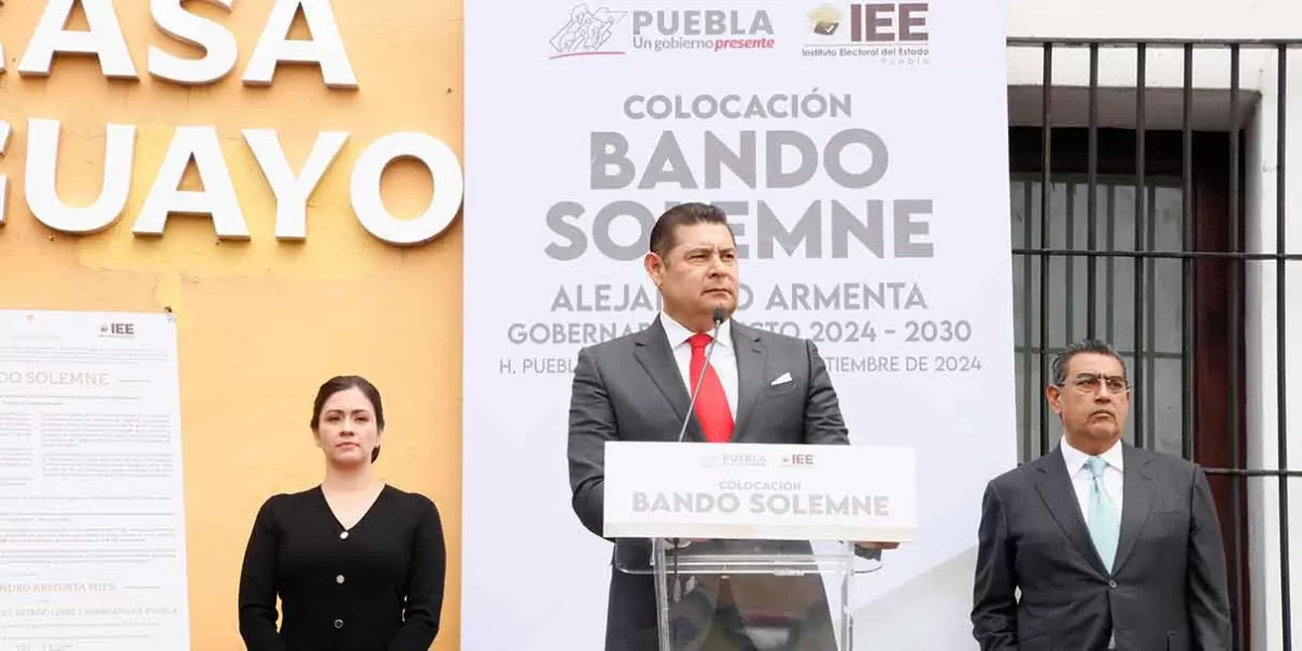 Armenta es anunciado como gobernador electo de Puebla: Compromiso con el desarrollo estatal