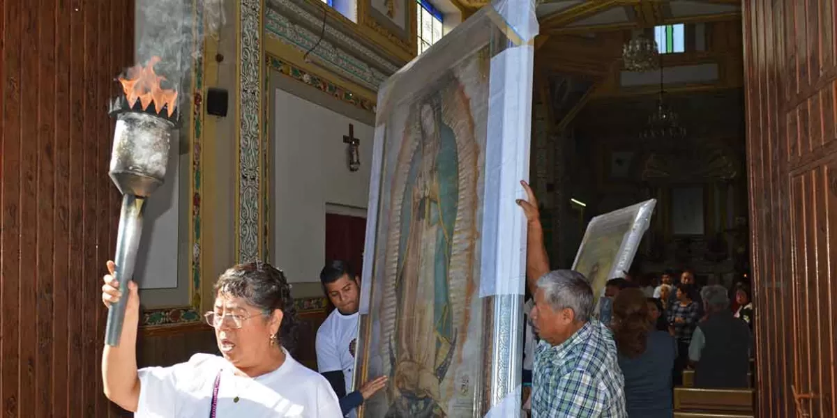 Antorcha Guadalupana llega a Xicotepec en su trayecto hacia Nueva York