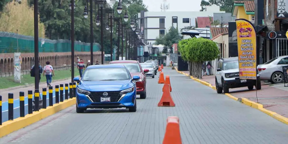 Cambia circulación en la 14 oriente de San Andrés Cholula