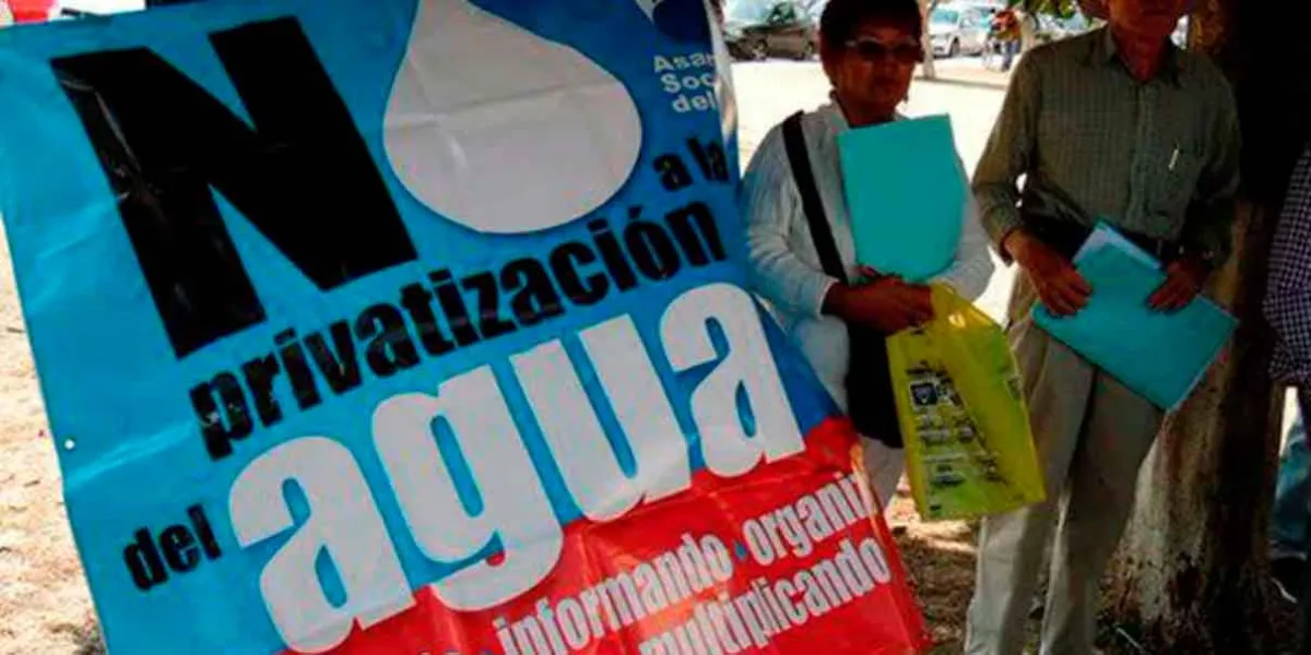 Privatización del agua en agenda presidencial 