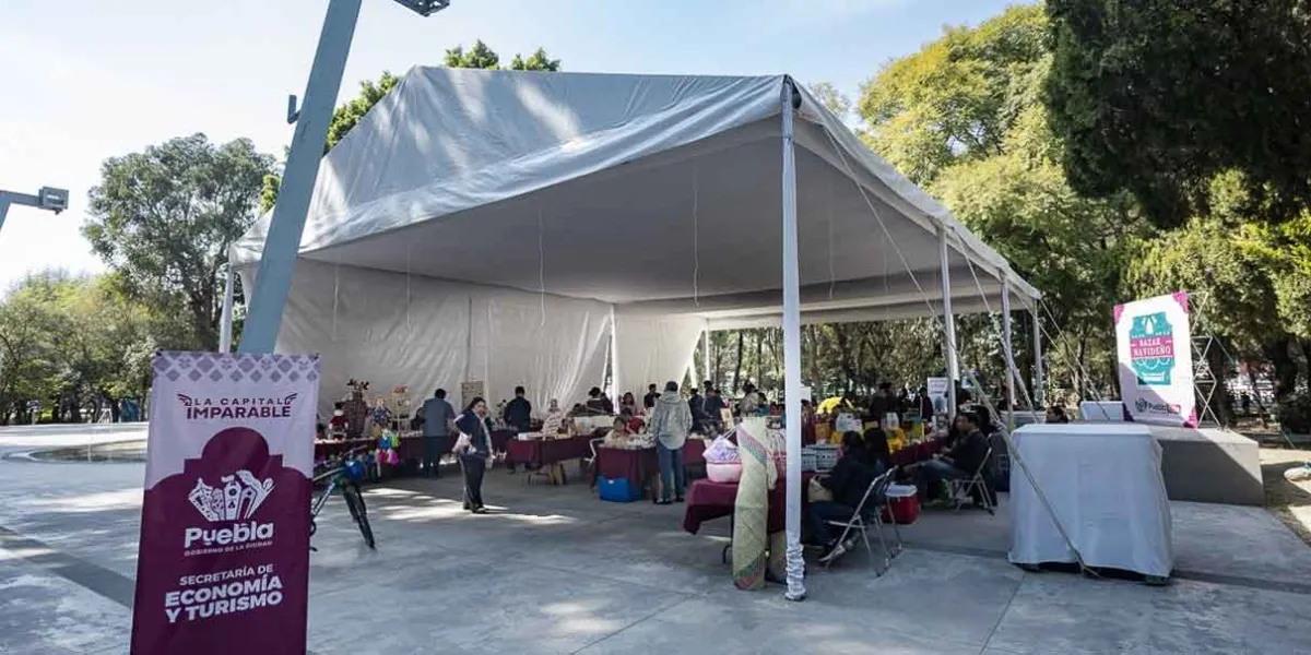 Visita el bazar navideño en Parque Benito Juárez