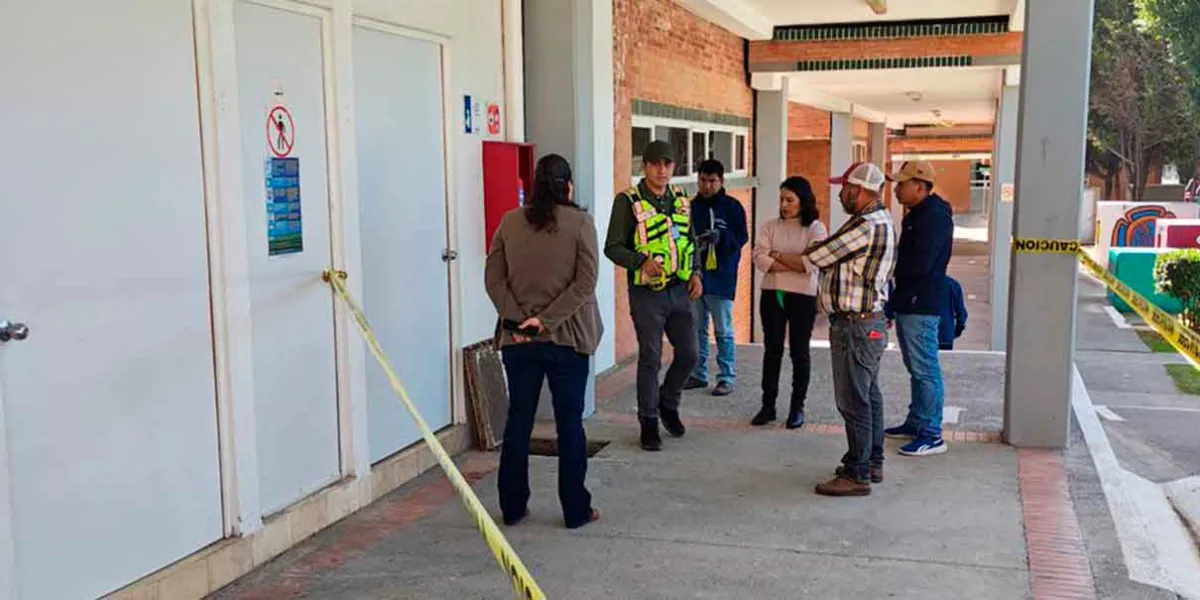 Explosión en drenaje del Colegio Humboldt deja a un menor herido en Cuautlancingo