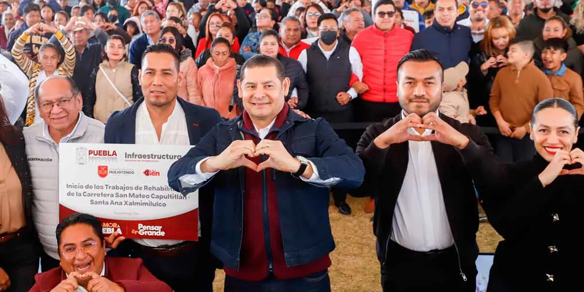 Armenta impulsa obras de infraestructura y desarrollo en Huejotzingo con enfoque en el trabajo comunitario