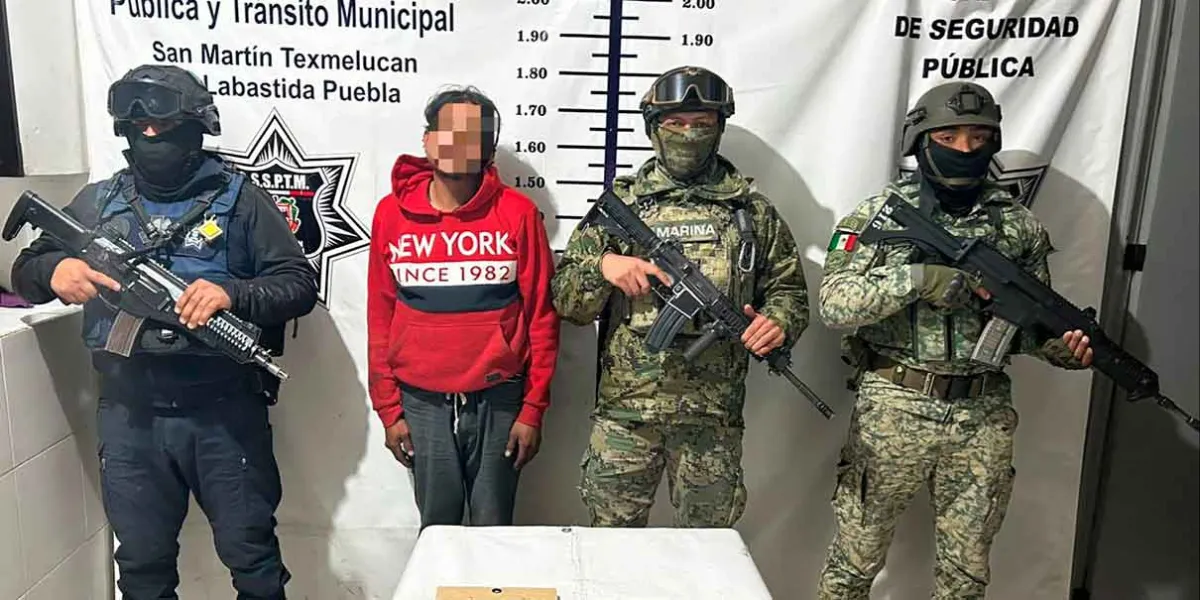 Detienen en Tecaltzingo a presunto narcomenudista en operativo conjunto