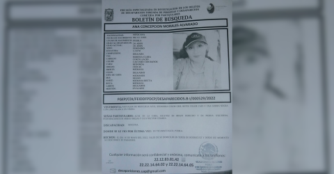 Desaparece Ana Concepción al salir del Hospital en Tecamachalco