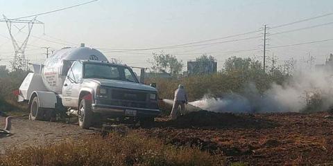 Huachicoleros provocan fuga de gas en Texmelucan