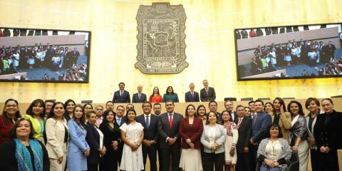 “Antes patria que partido”, inauguran el nuevo Congreso estatal en Los Fuertes