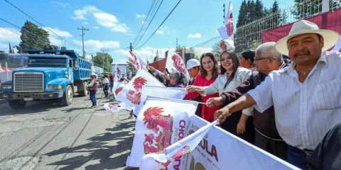 Cholula habilita dispositivos viales por obras de reencarpetamiento