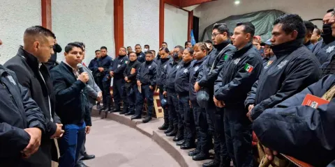 Reconoce Omar Muñoz labor de elementos de la SSCYPC de Cuautlancingo 