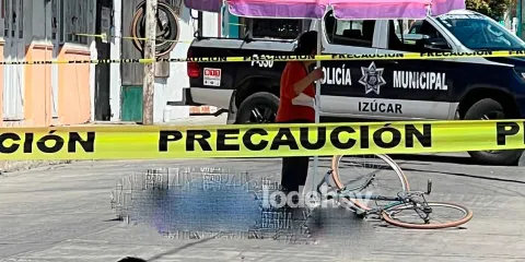 Fallece hombre en Izúcar tras presunto paro cardíaco mientras transitaba en bicicleta