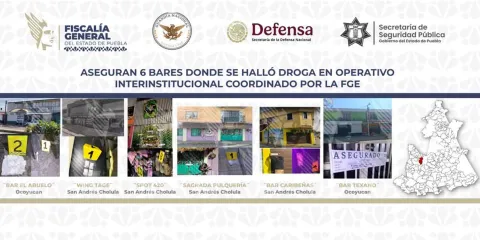 Clausuran bares y chelerías de Cholula y Ocoyucan; en cateos hallaron droga