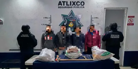 Detienen a cuatro por robo de cables de telecomunicaciones en Atlixco