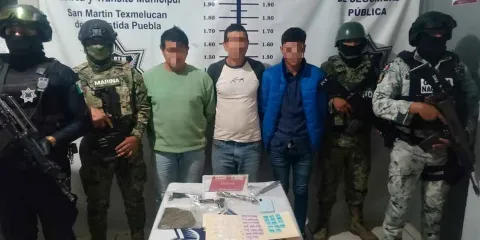 Operativo de seguridad en Tepatlaxco deja tres personas detenidas