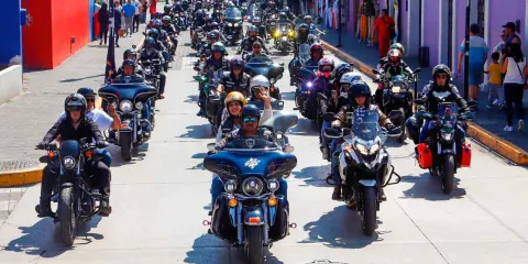 Mega Rodada Cholula 2025 reúne a miles de motociclistas y asistentes en San Pedro Cholula