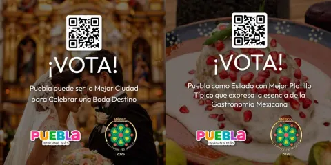  Puebla, nominada a Mejor Ciudad para Celebrar una Boda Destino