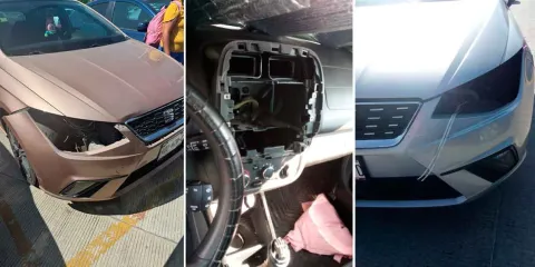 Fotos. RATAS desvalijan autos de MAESTROS en el Estadio Cuauhtémoc