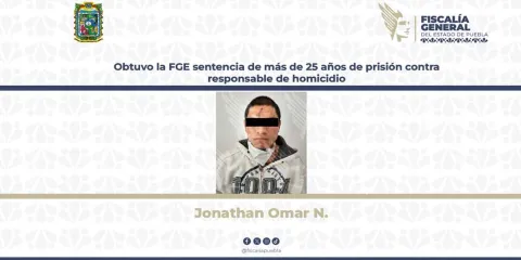 FGE obtiene sentencia contra Jonathan Omar N. por asesinato ocurrido en 2020