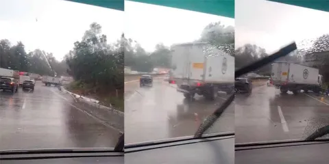 Impacto vehicular en la autopista México-Puebla: Autoridades atienden el percance