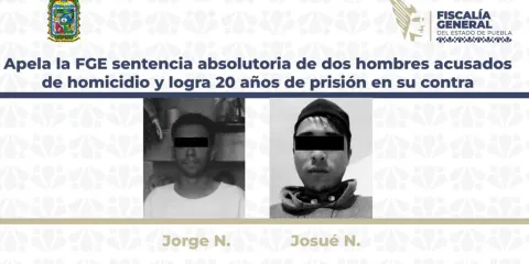 Reaprehenden y sentencian a 20 años de prisión a responsables de homicidio
