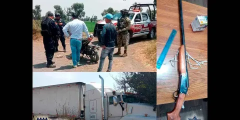 Recuperan vehículos robados en Huejotzingo durante operativo y detienen a hombre