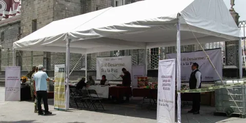 Reconoció Federación la aplicación del programa de desarme en Puebla