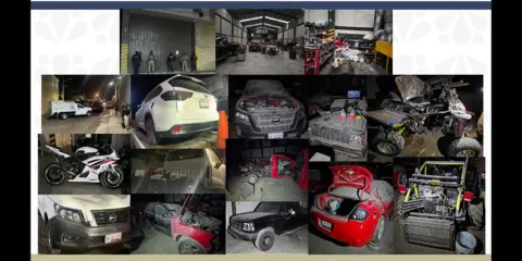 Cateo en Puebla revela operación de robo de vehículos: 10 unidades aseguradas 
