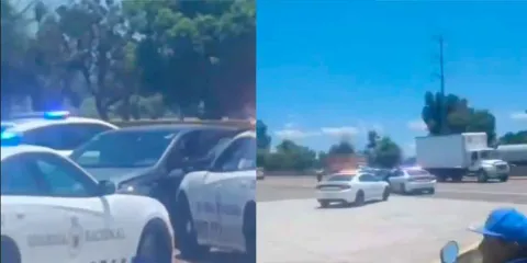Persecución en Texmelucan tras robo de gasolina; un detenido por evadir pago y caseta